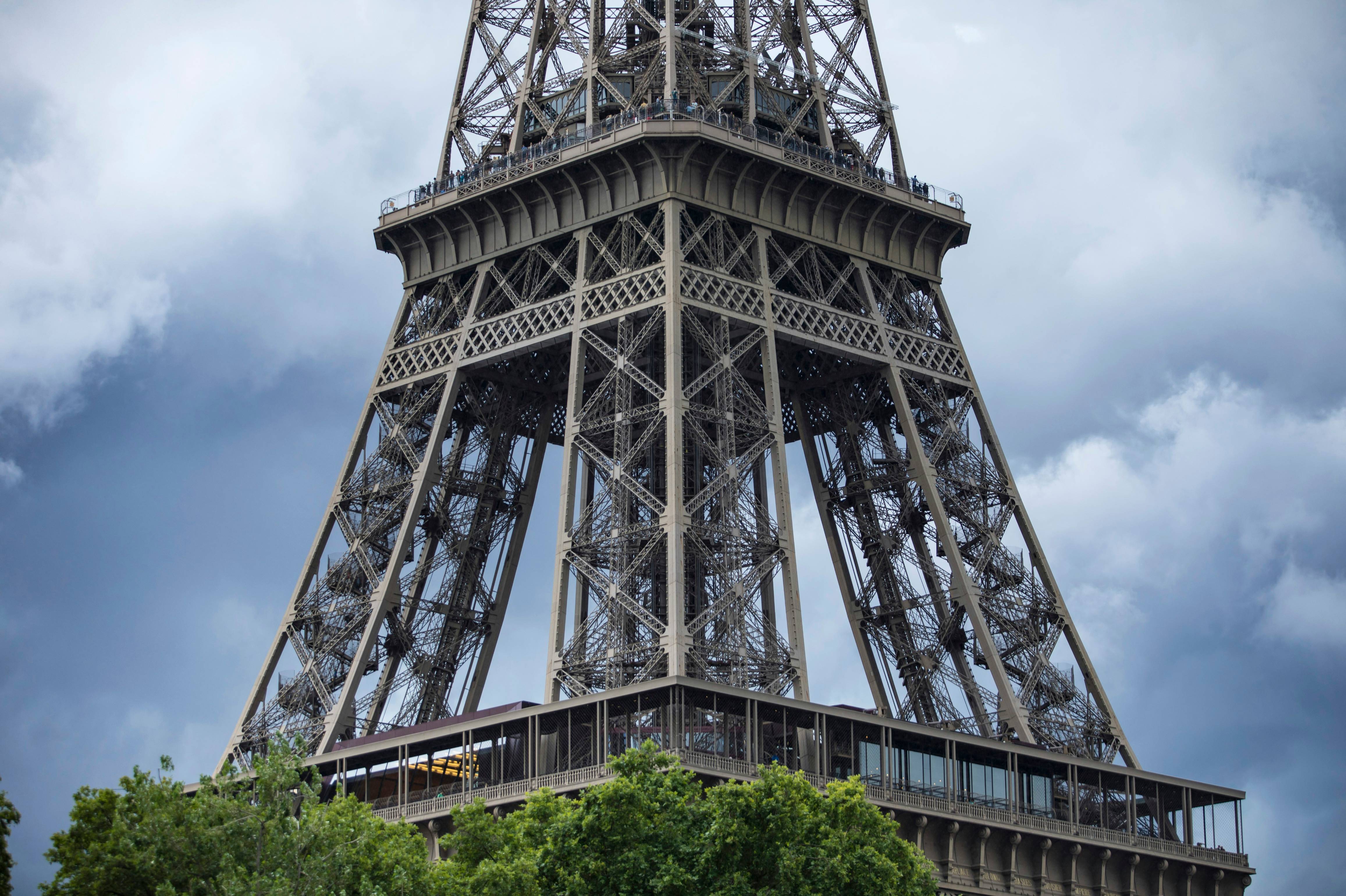 a large metal tower